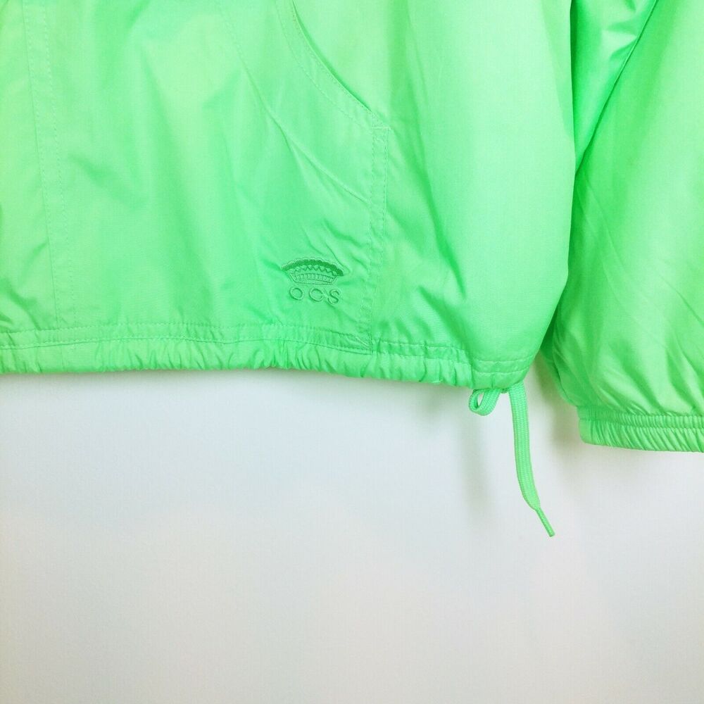 Women OLEG CASSINI 2 Piece Windbreaker and Pants green Yacht Style Vented P L - Picture 4 of 11